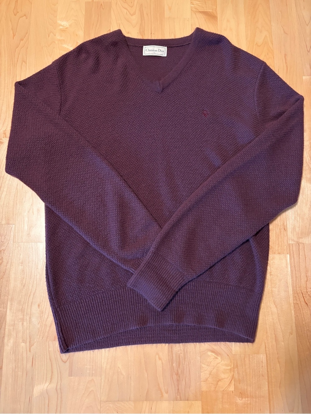 Vintage Christian Dior V-neck sweater size XL